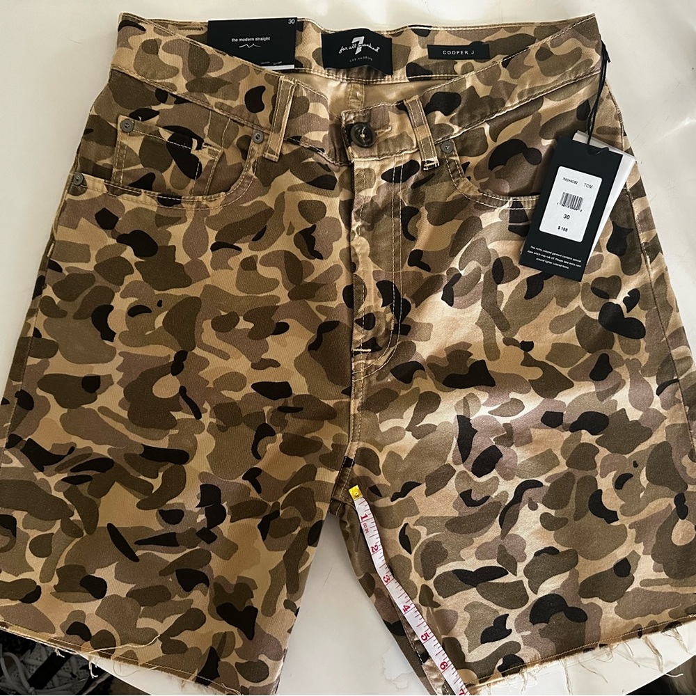 7 For All Mankind Mens Camouflage Shorts